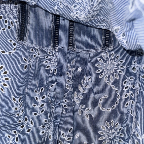 EUC Anthropologie Holding Horses Babydoll Eyelet Top Size 12 - Picture 6 of 8